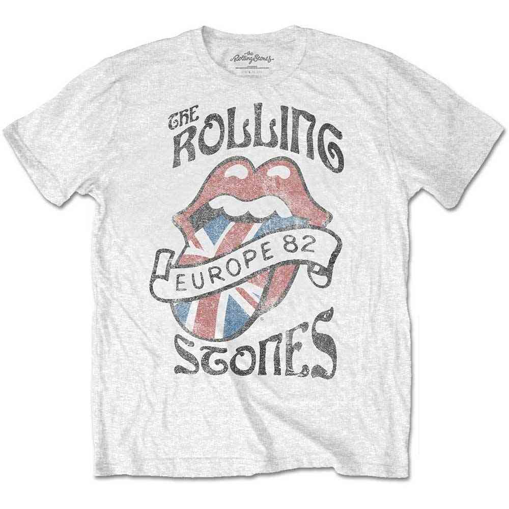 The Rolling Stones Europe 82 T shirt Homme Blanc Attitude France